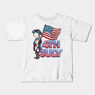 4th july illustration Kids T-Shirt